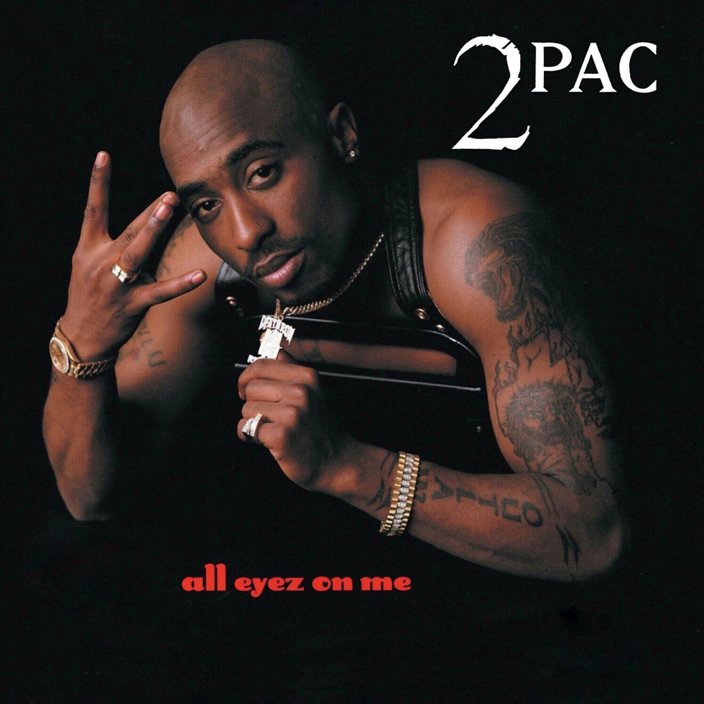 Tupac Shakur 2pac All Eyez On Me Album Cover Art Rap Music Poster Iconic Hip Hop Artist Print