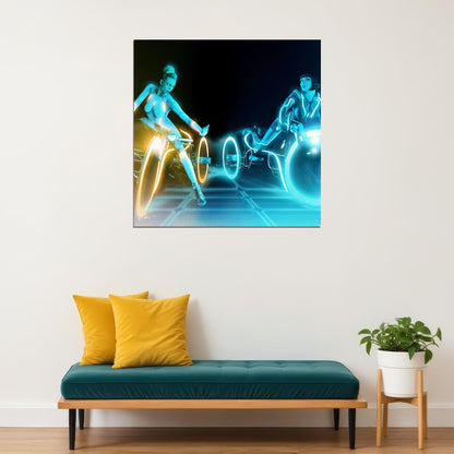 Tron Playboy Sexy Poster Iconic Sci-fi Movie Art Retro Futuristic Pop Culture Print