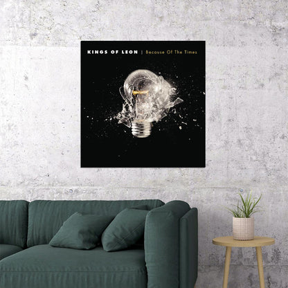 Kings Of Leon Because Of The Times Album Cover Art Music Poster Rock Band Wall Print