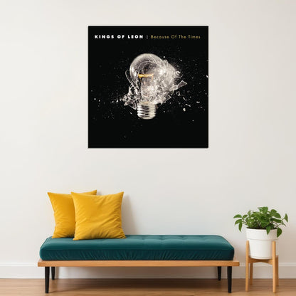 Kings Of Leon Because Of The Times Album Cover Art Music Poster Rock Band Wall Print