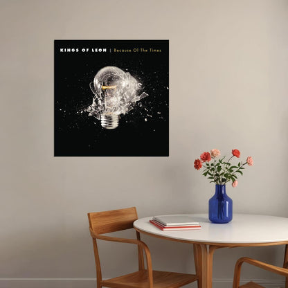 Kings Of Leon Because Of The Times Album Cover Art Music Poster Rock Band Wall Print