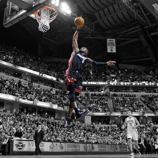 Dwyane Wade Basketball Poster Nba Star Wall Art Sports Print