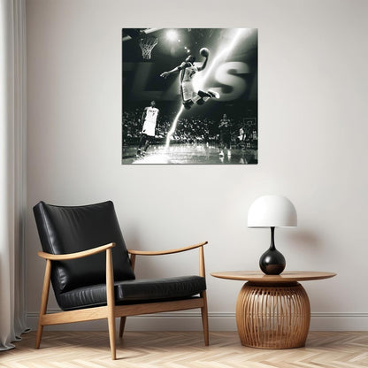 Dwyane Wade Basketball Poster Nba Star Wall Art Sports Print - xonomax