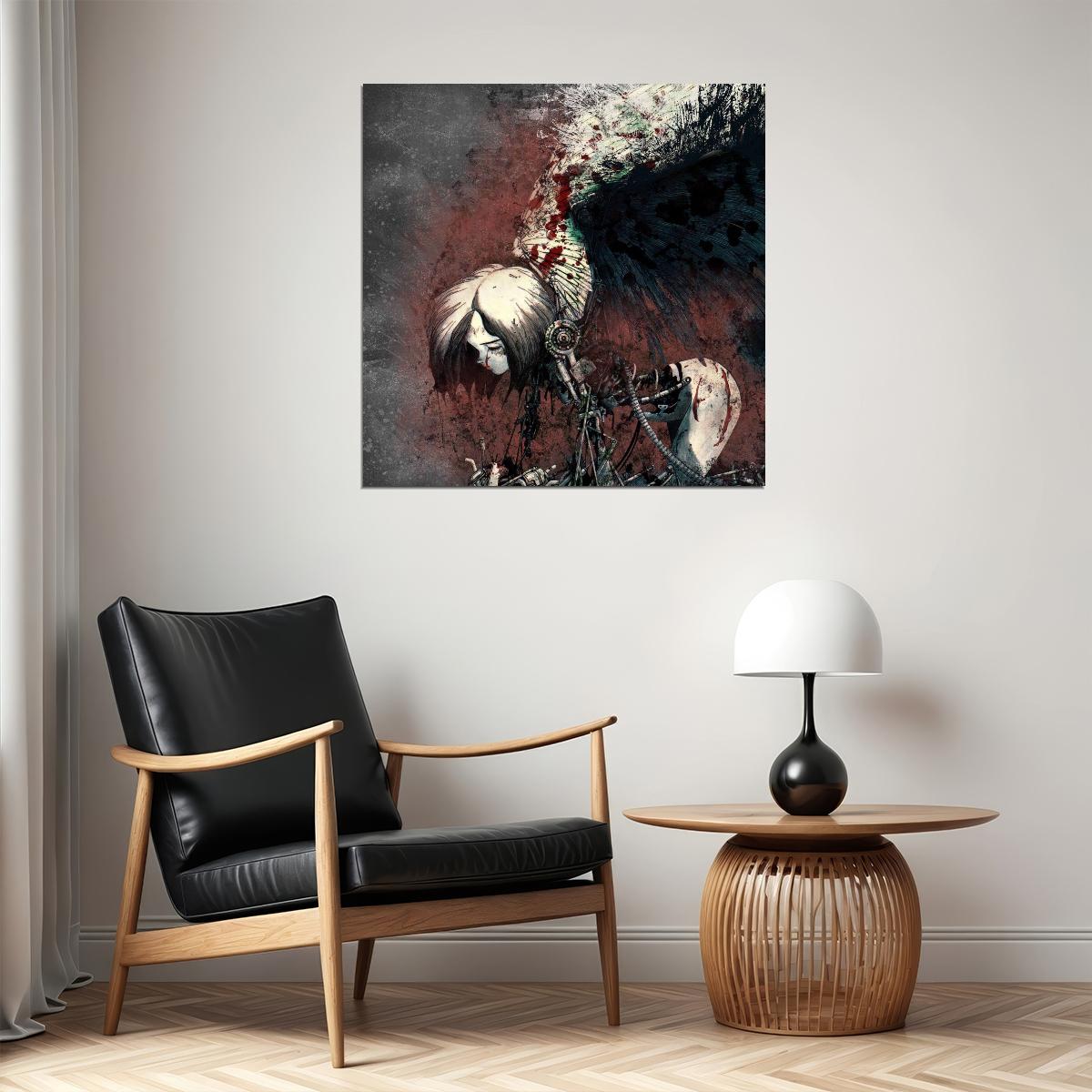 Alita: Battle Angel Movie Poster Sci-fi Film Wall Art Manga Adaptation Print - xonomax