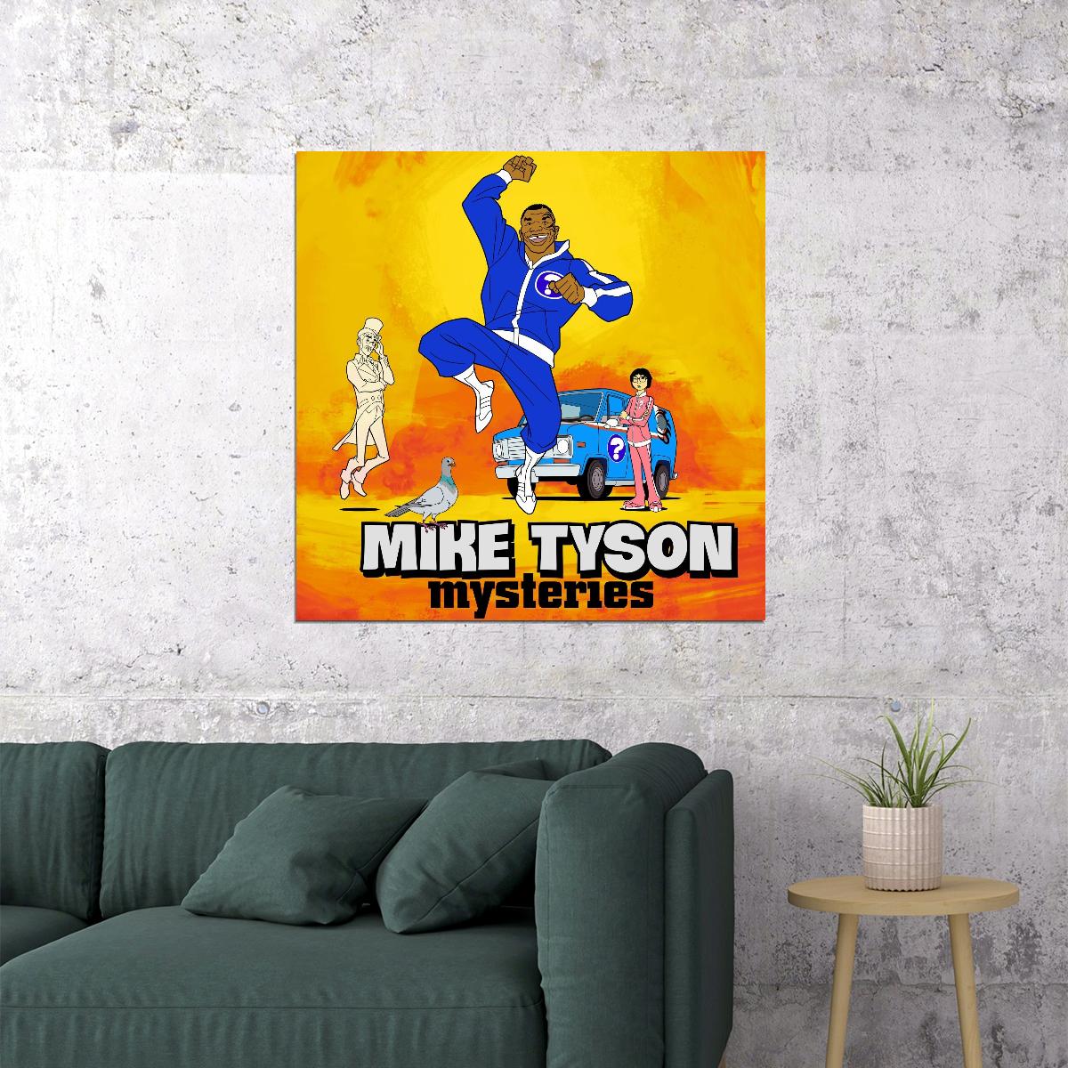 Mike Tyson Mysteries Boxing Poster Motivational Sports Print Wall Art - xonomax