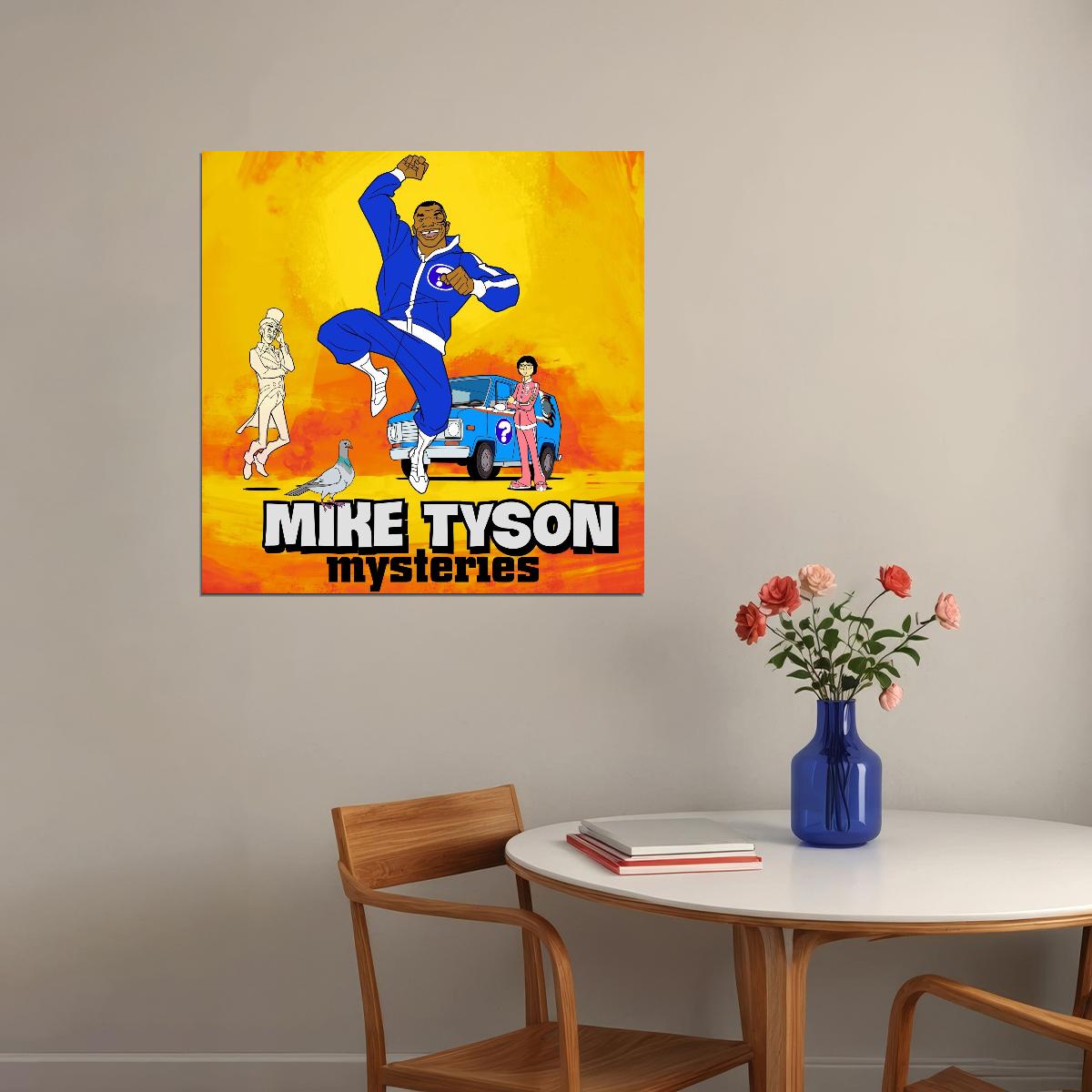 Mike Tyson Mysteries Boxing Poster Motivational Sports Print Wall Art - xonomax