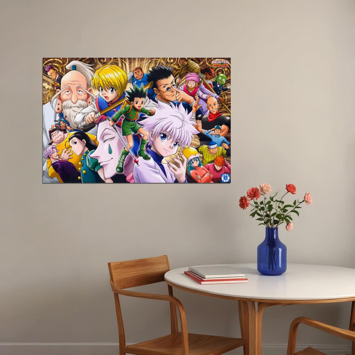 Hunter X Hunter Anime Poster Japanese Animation Wall Art Manga Series Print - xonomax