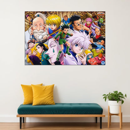 Hunter X Hunter Anime Poster Japanese Animation Wall Art Manga Series Print - xonomax