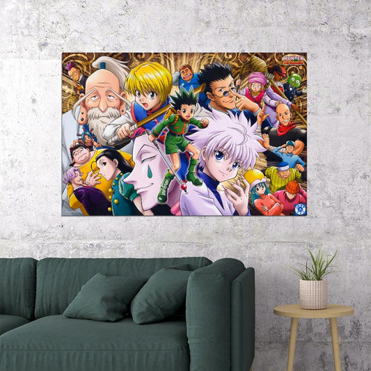 Hunter X Hunter Anime Poster Japanese Animation Wall Art Manga Series Print - xonomax