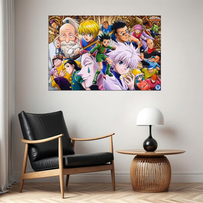 Hunter X Hunter Anime Poster Japanese Animation Wall Art Manga Series Print - xonomax