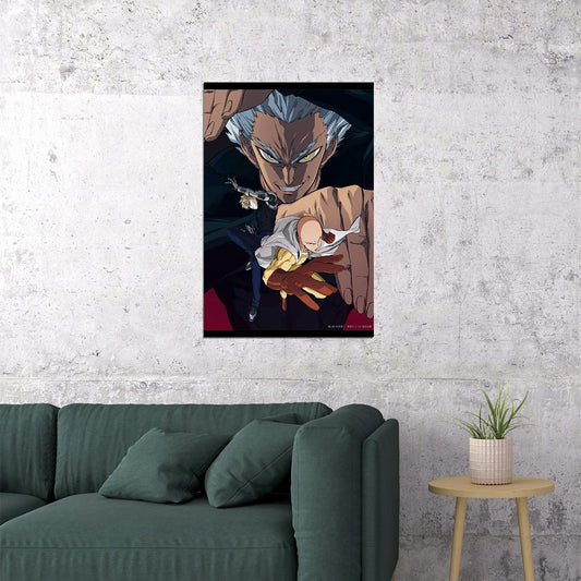 One Punch Man Garou Anime Poster Japanese Manga Art Wall Print - xonomax