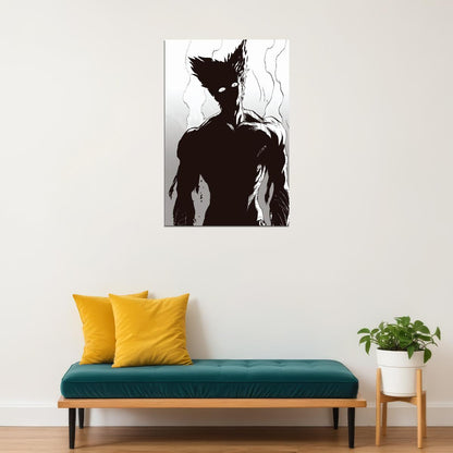 One Punch Man Garou Anime Poster Japanese Manga Art Wall Print - xonomax