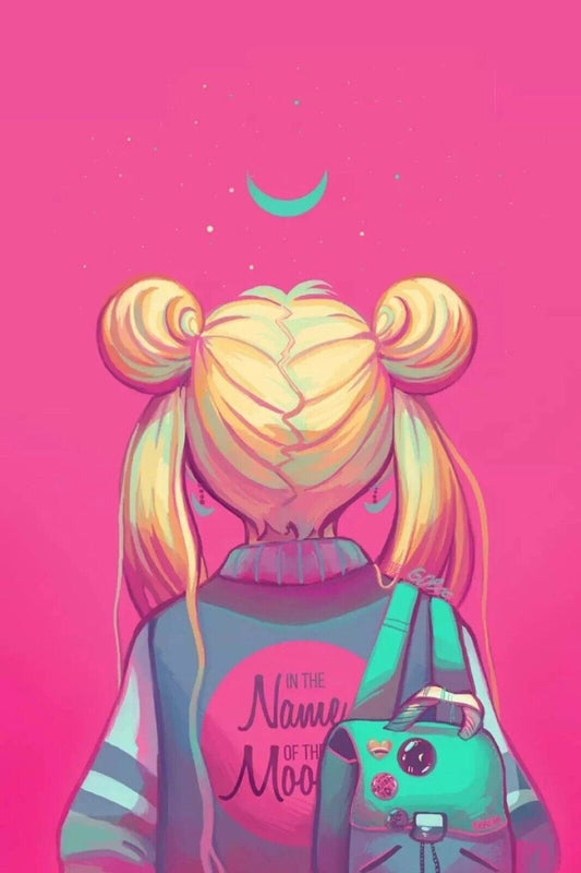 Sailor Moon Anime Poster Japanese Manga Art Cute Magic Wall Art