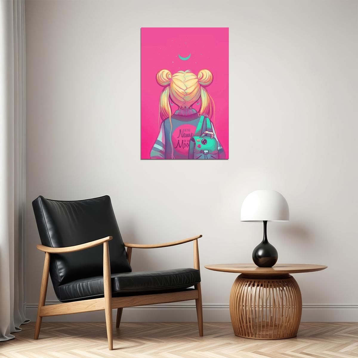 Sailor Moon Anime Poster Japanese Manga Art Cute Magic Wall Art