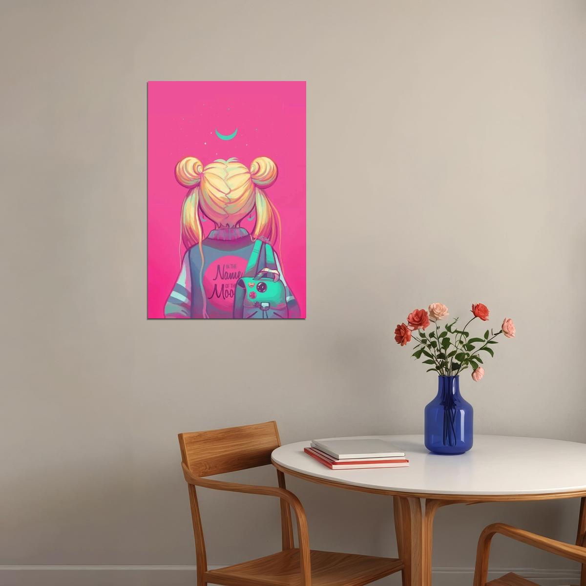 Sailor Moon Anime Poster Japanese Manga Art Cute Magic Wall Art