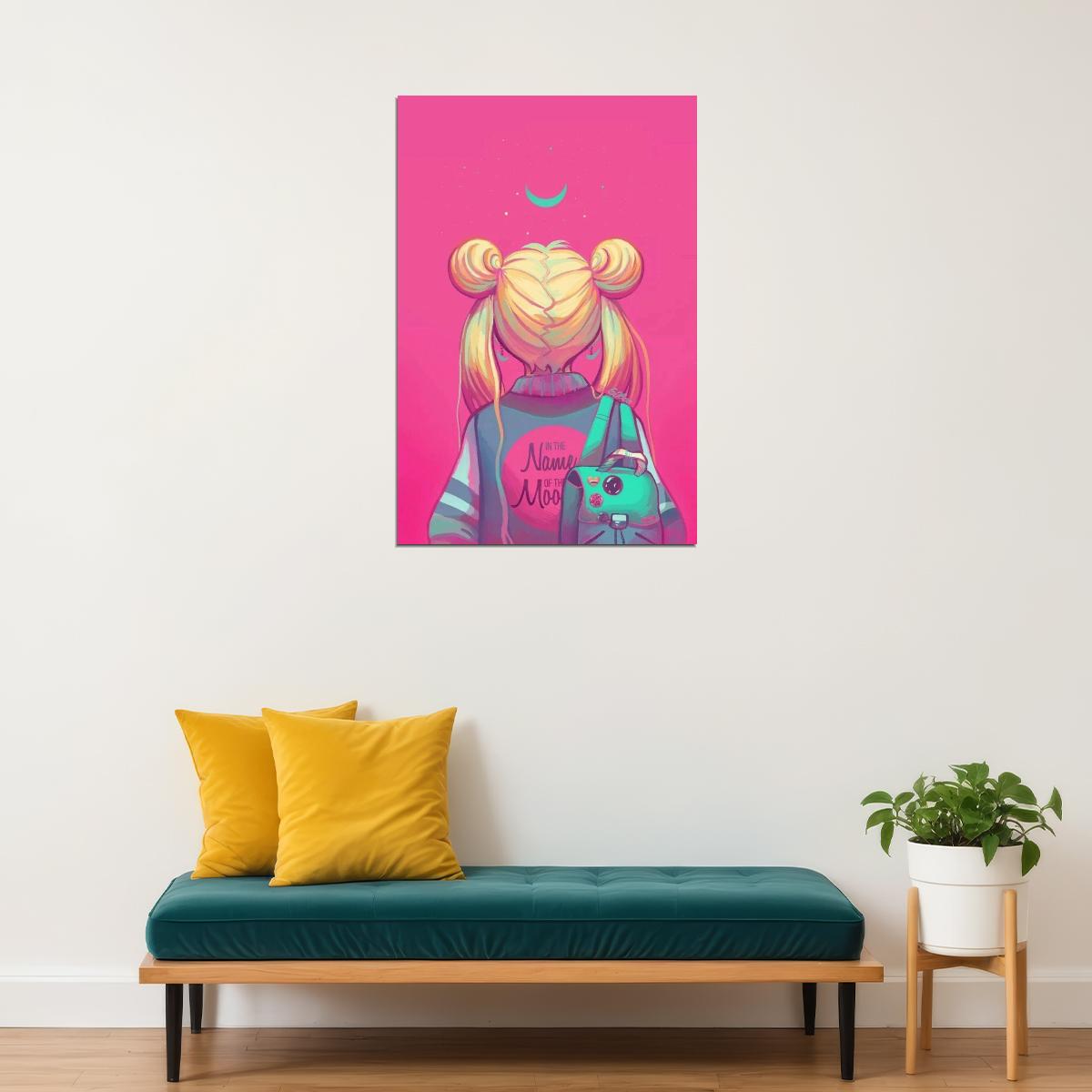 Sailor Moon Anime Poster Japanese Manga Art Cute Magic Wall Art