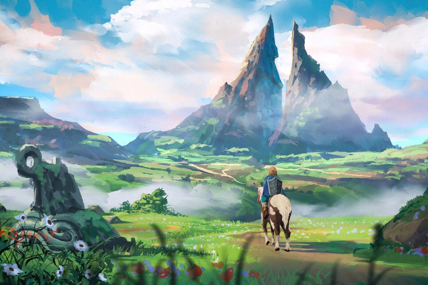 The Legend Of Zelda Breath Of The Wild Nintendo Video Game Poster