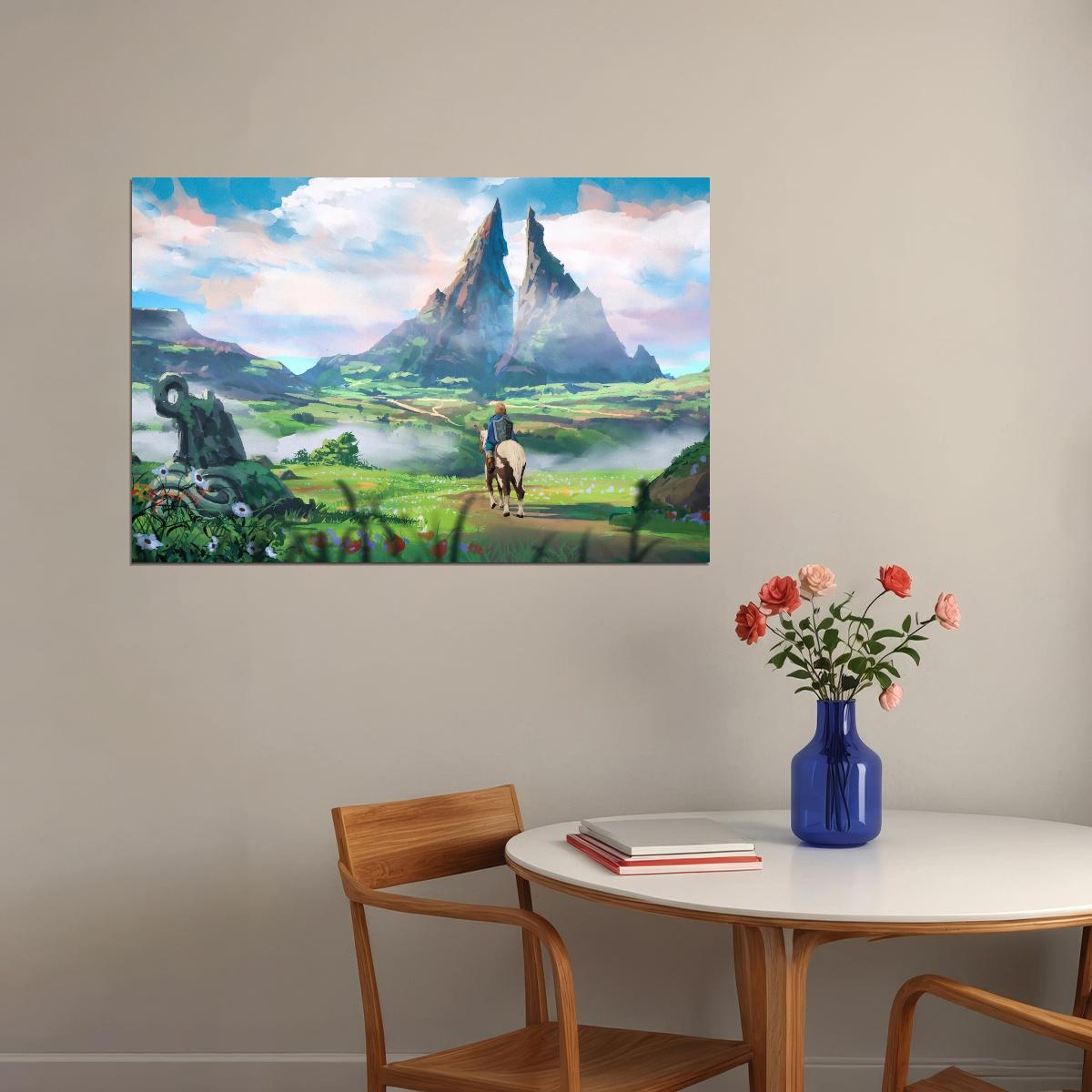 The Legend Of Zelda Breath Of The Wild Nintendo Video Game Poster