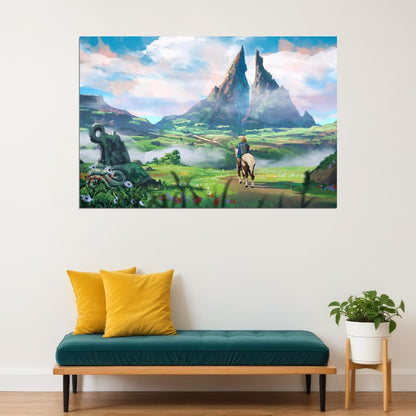 The Legend Of Zelda Breath Of The Wild Nintendo Video Game Poster