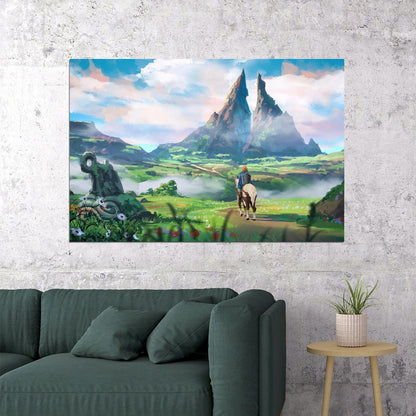 The Legend Of Zelda Breath Of The Wild Nintendo Video Game Poster