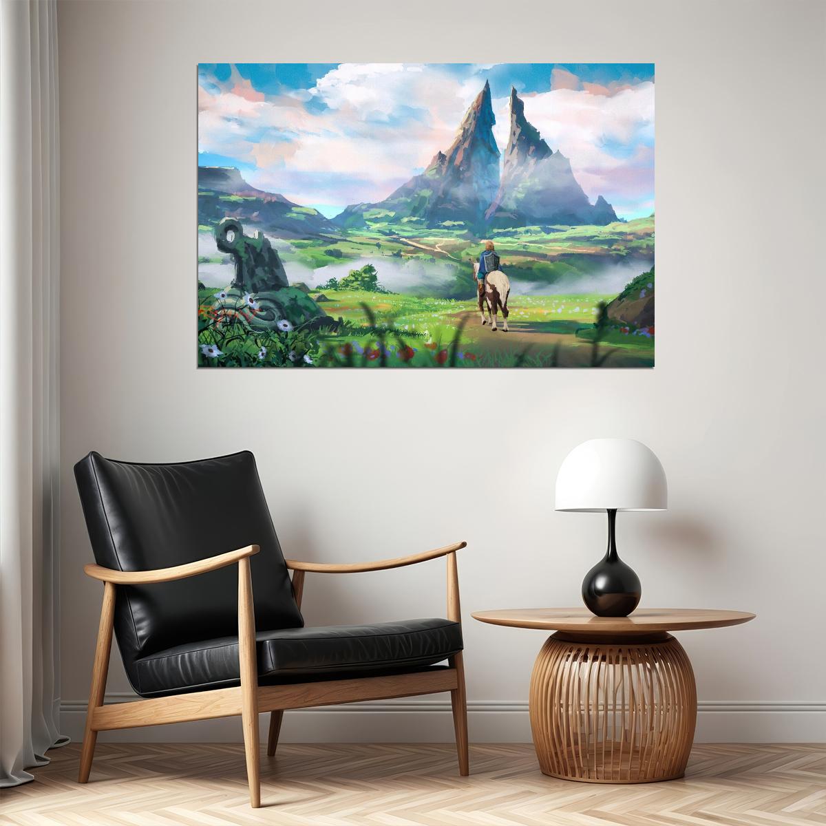 The Legend Of Zelda Breath Of The Wild Nintendo Video Game Poster