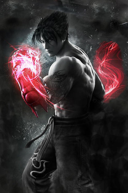 Tekken Jin Character Poster Fighting Video Game Wall Art