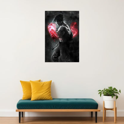 Tekken Jin Character Poster Fighting Video Game Wall Art