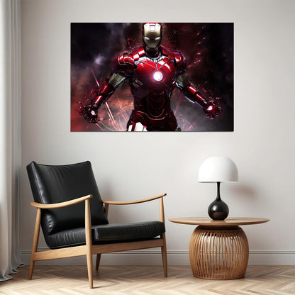 Iron Man Movie Poster Marvel Comics Superhero Wall Art Film Print