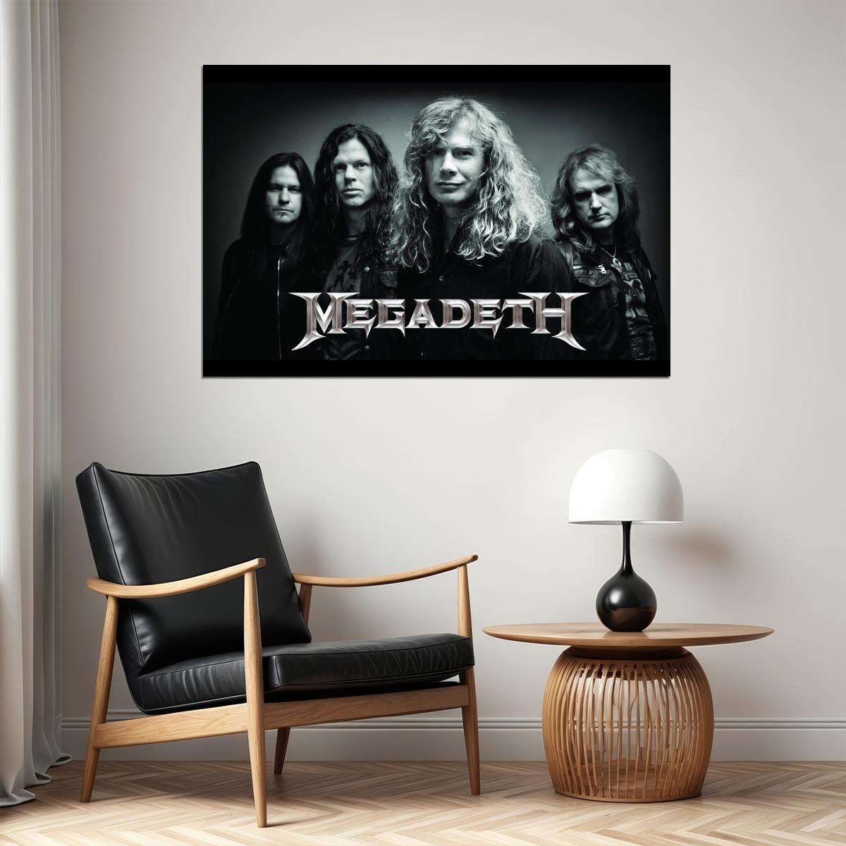 Megadeth Music Poster Iconic Heavy Metal Band Wall Print