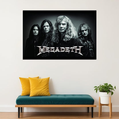 Megadeth Music Poster Iconic Heavy Metal Band Wall Print