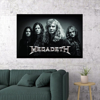 Megadeth Music Poster Iconic Heavy Metal Band Wall Print