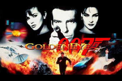 Goldeneye Movie Poster James Bond Film Wall Art Spy Action Print