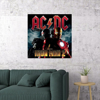 Ac/dc Iron Man Album Cover Movie Soundtrack Poster Rock Music Wall Art Print