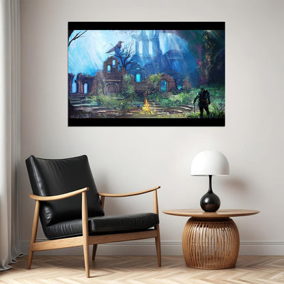 Dark Souls Video Game Poster Action Rpg Wall Art Gaming Print