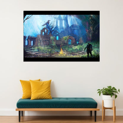 Dark Souls Video Game Poster Action Rpg Wall Art Gaming Print