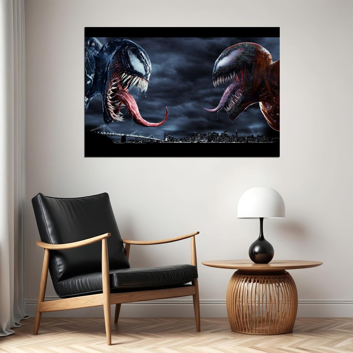 Venom Vs Carnage Marvel Comic Art Superhero Poster