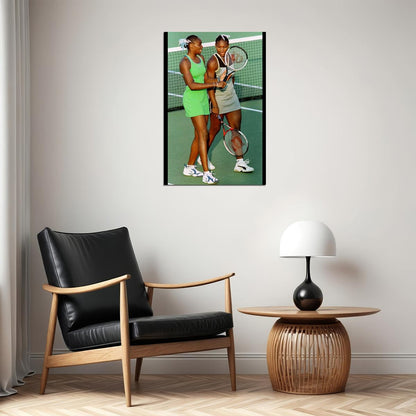 Venus & Serena Williams Tennis Legend Poster Iconic Athlete Sports Wall Art Inspirational Print