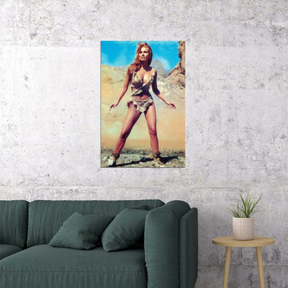 Raquel Welch Hollywood Vintage Poster Famous Actress 1960s Wall Art