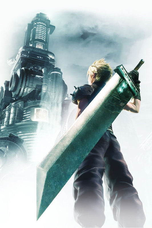 Final Fantasy Vii Poster Video Game Art Wall Art Classic Rpg Print