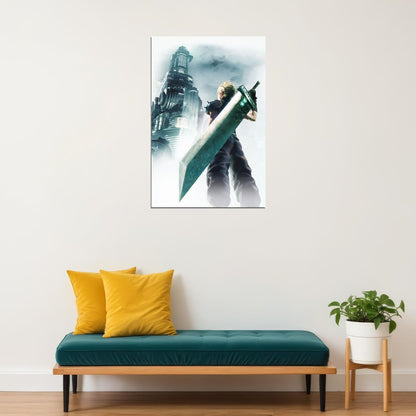 Final Fantasy Vii Poster Video Game Art Wall Art Classic Rpg Print