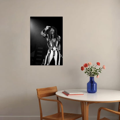 Rick James Music Poster Famous Singer 1980s Wall Print