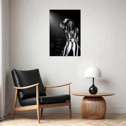 Rick James Music Poster Famous Singer 1980s Wall Print