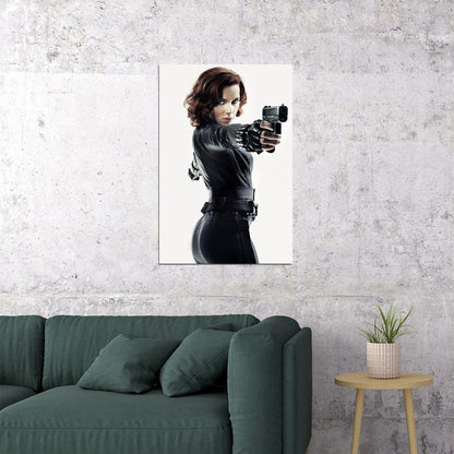 Scarlett Johansson Black Widow Movie Poster Iconic Marvel Superhero Wall Print