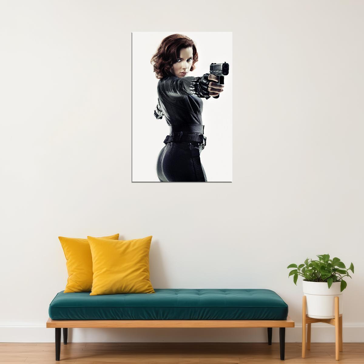 Scarlett Johansson Black Widow Movie Poster Iconic Marvel Superhero Wall Print