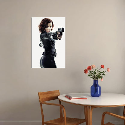 Scarlett Johansson Black Widow Movie Poster Iconic Marvel Superhero Wall Print