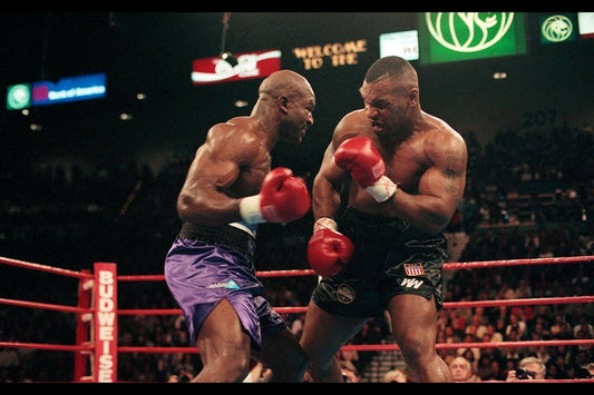 Mike Tyson Vs Evander Holyfield Boxing Poster Motivational Sports Print Wall Art