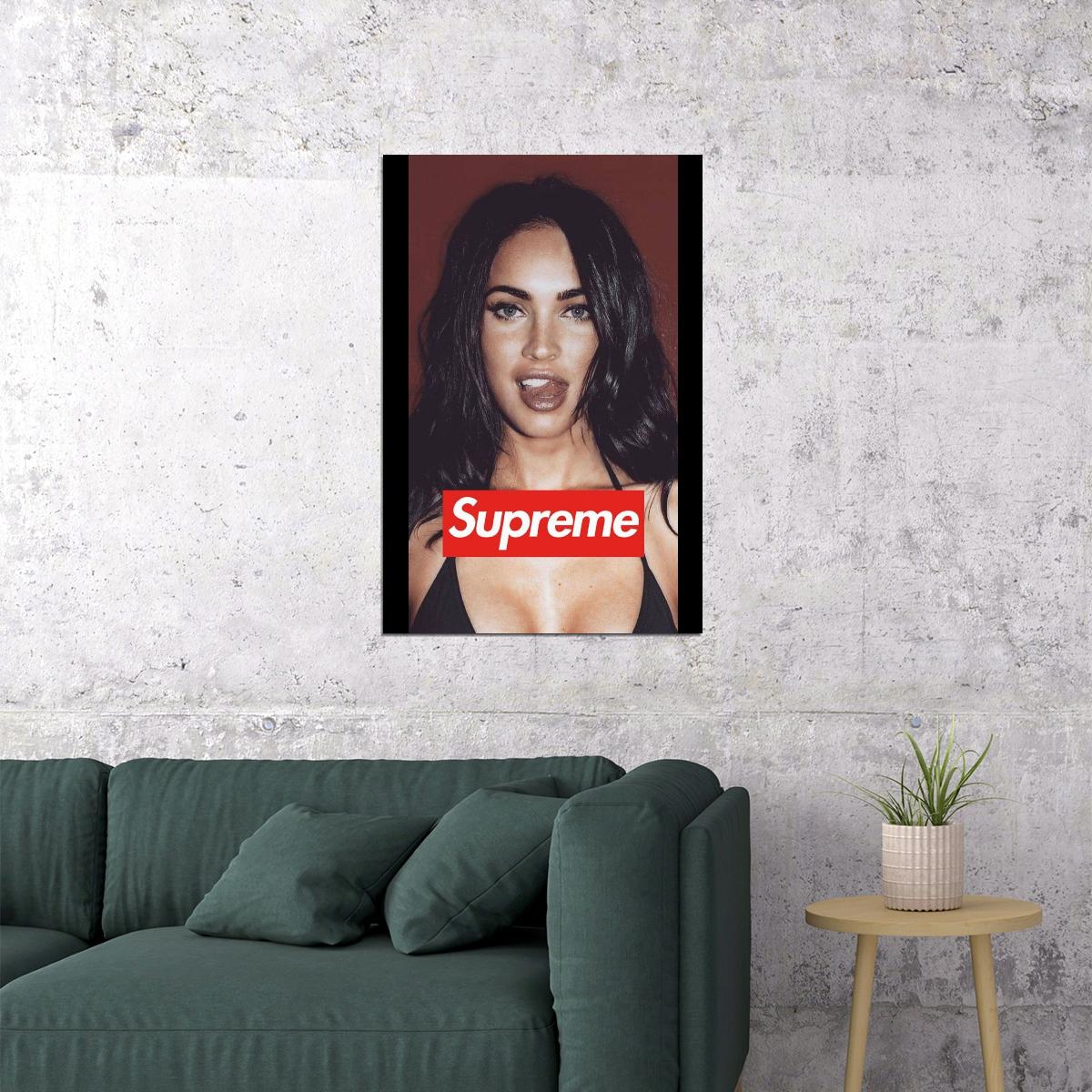 Megan Fox Poster Sexy Hollywood Actress Supreme Wall Art