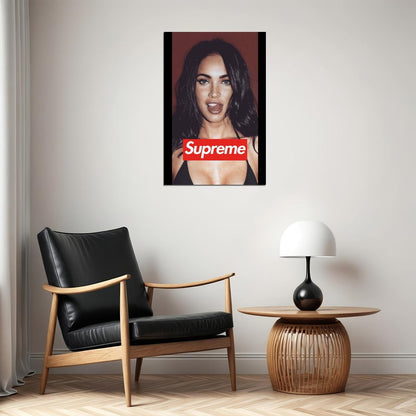 Megan Fox Poster Sexy Hollywood Actress Supreme Wall Art