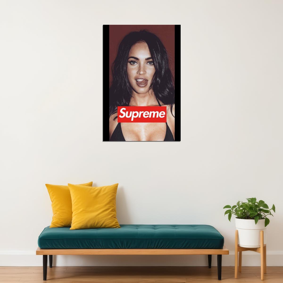 Megan Fox Poster Sexy Hollywood Actress Supreme Wall Art