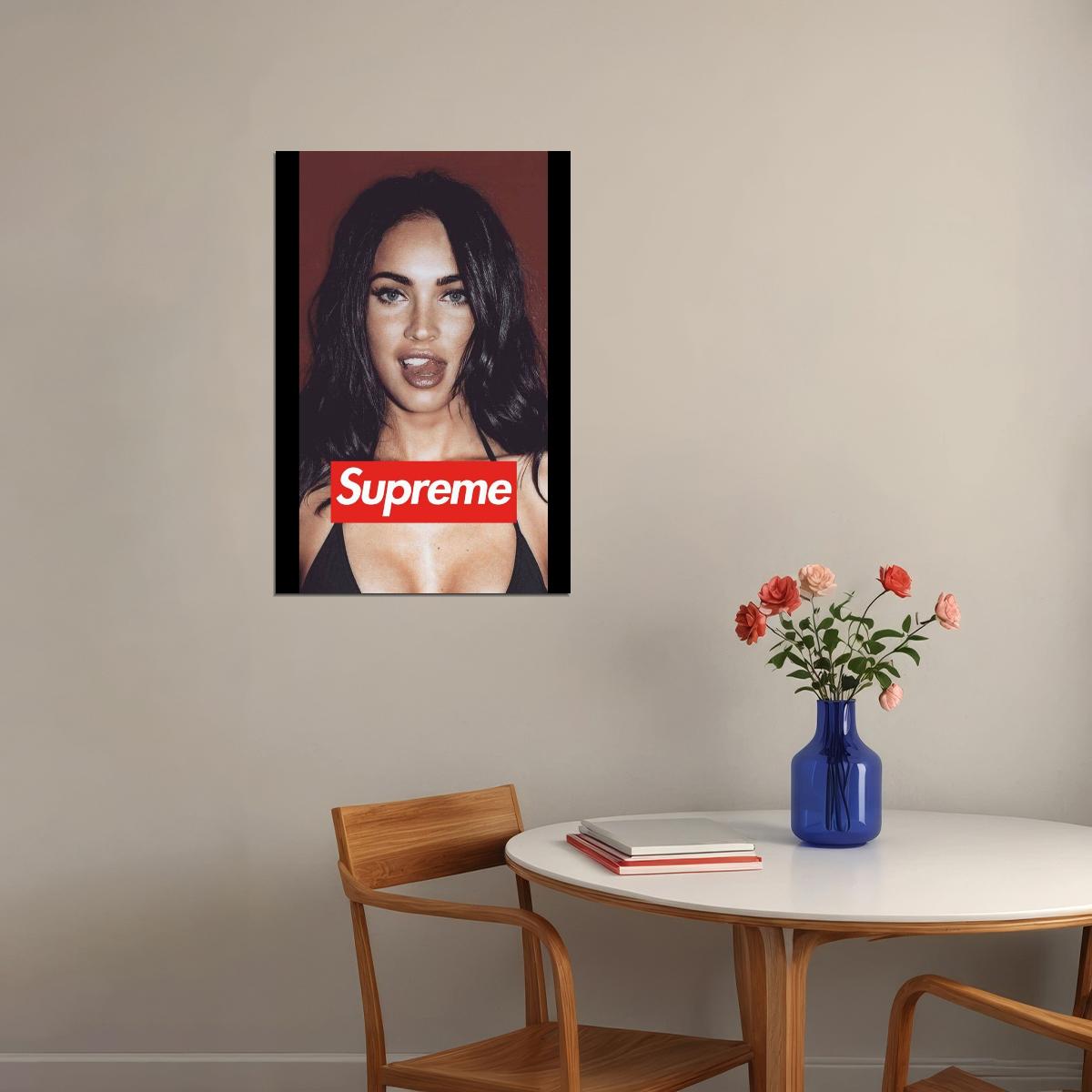 Megan Fox Poster Sexy Hollywood Actress Supreme Wall Art